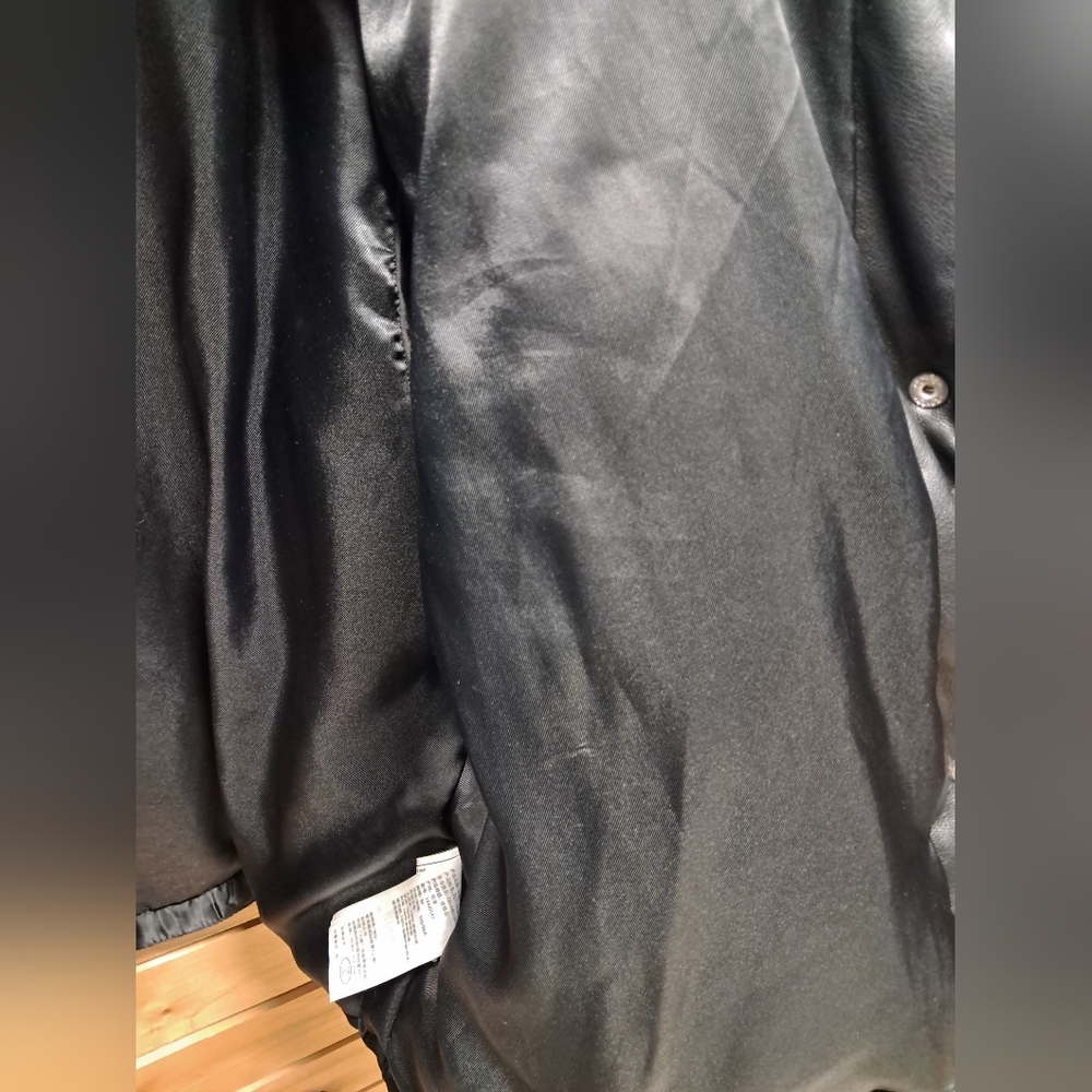 Abercrombie & Fitch Vegan Leather Mini Puffer Jacket Size M - Picture 8 of 9